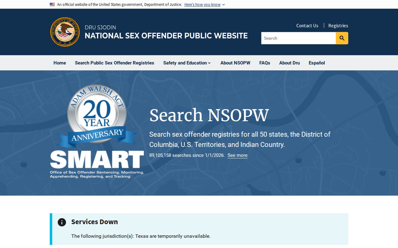 Duplin County sex offender check through the national NSOPW search