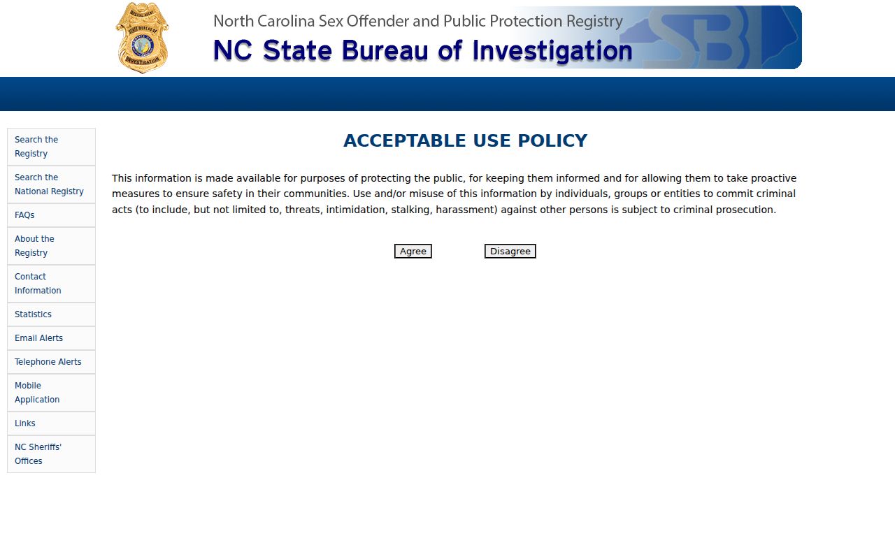 Duplin County sex offender check on the North Carolina registry