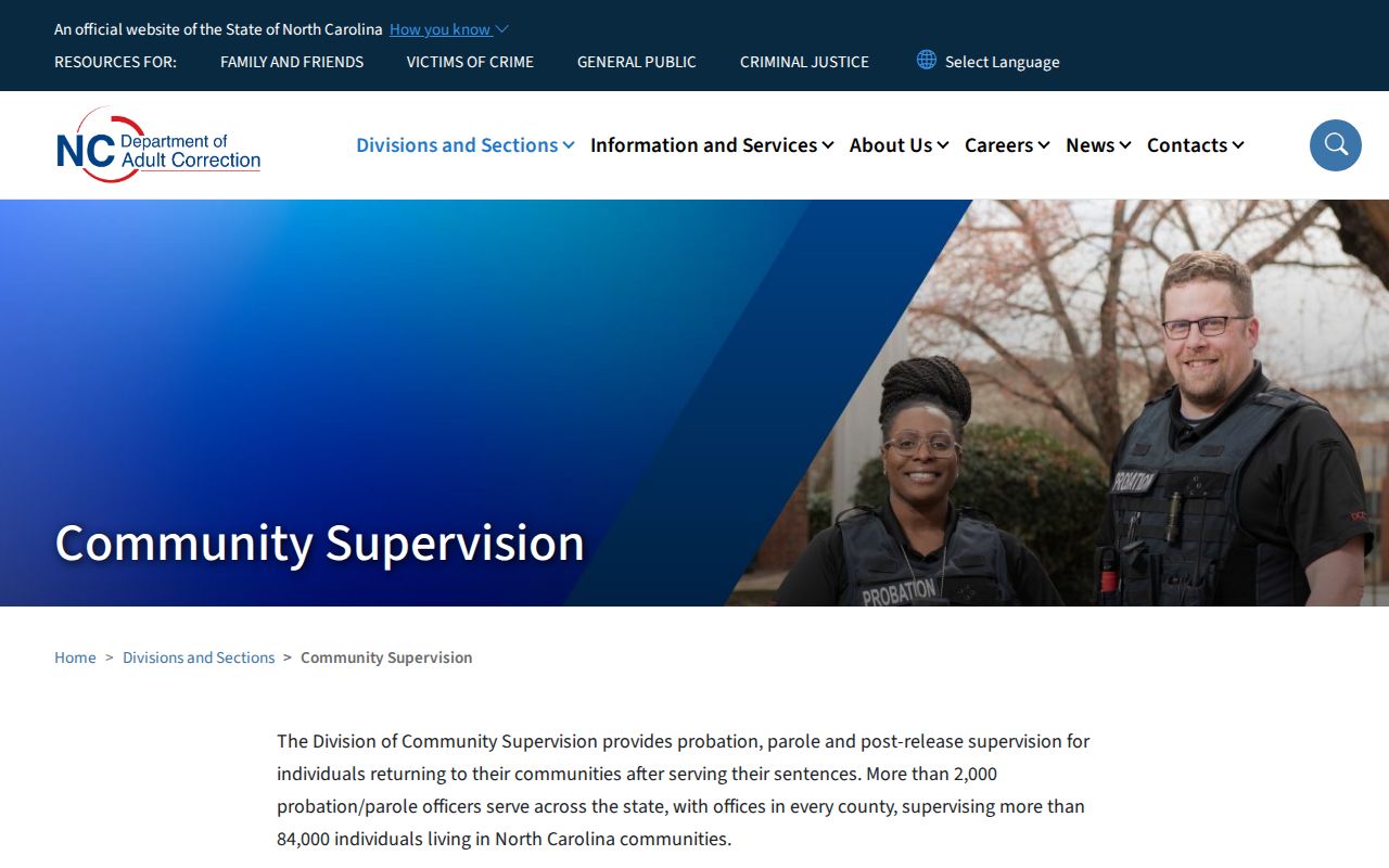 Duplin County criminal records community supervision source