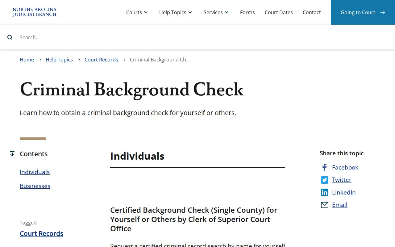 Duplin County criminal history official background check options
